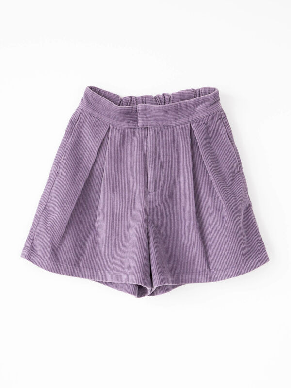 アウトレット 太畝コーデュロイショートパンツ パープル Koe コエ のレディースパンツ Kp14l0f0500 ファッション通販のstripe Club