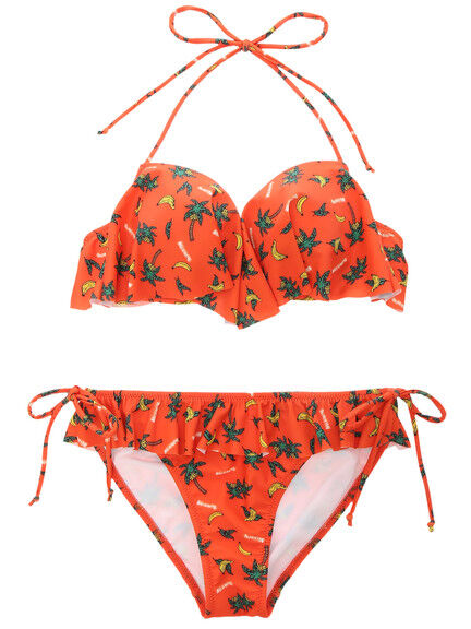 NiCORON (ニコロン) バナナ柄フリルビキニ