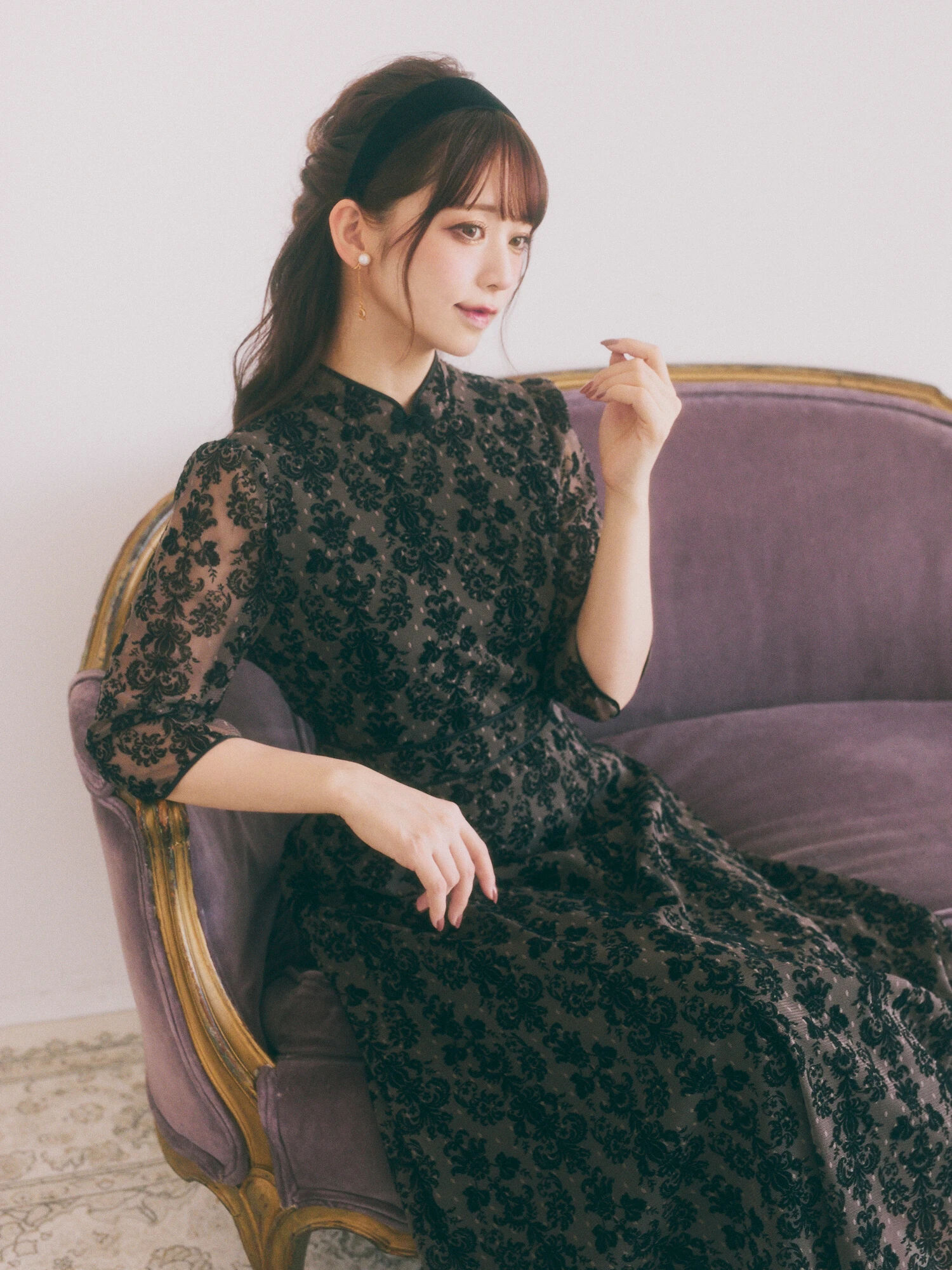 深澤翠×ストライプクラブ オリエンタルノートワンピース タグ付き新品 トワルドジュイワンピース♥深澤翠さん×Stripe Club