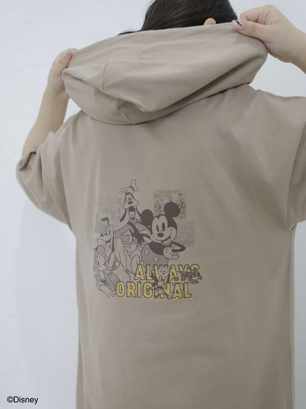 スタンダードキャラクター 男子会カットワンピース チャコールグレー ベージュ Areeam アリーム のレディースワンピース Mw03l1h0100 ファッション通販のstripe Club