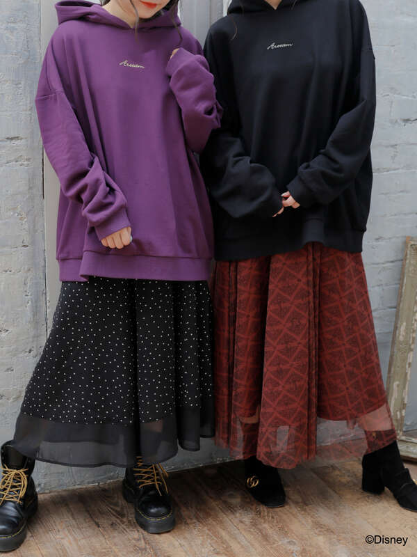 ヴィランズ ユニセックスフードパーカー オフホワイト ブラック パープル Areeam アリーム のレディースカットソー Mw03l1c0400 ファッション通販のstripe Club