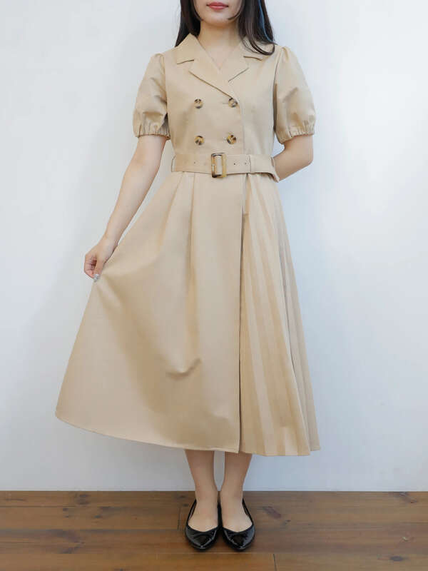 レトロトレンチワンピース ベージュ ミント Areeam アリーム のレディースワンピース Mj11l0h0250 ファッション通販のstripe Club レトロトレンチワンピース ベージュ ミント Areeam アリーム のレディースワンピース Mj11l0h0250 ファッション通販のstripe Club