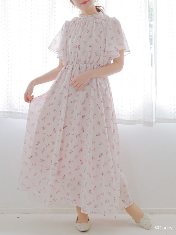 ディズニーキャラクター 総柄ワンピース ピンク Areeam アリーム のレディースワンピース Mw11l0h0100 ファッション通販のstripe Club