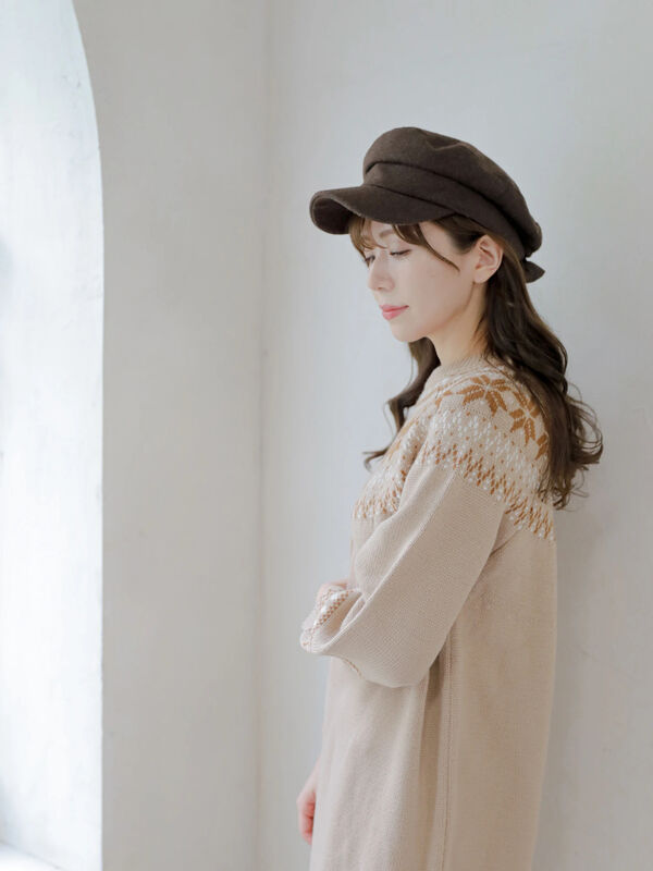 溶け出す氷のニットワンピース ピンク ベージュ Areeam アリーム のレディースワンピース Mj14l2h00 ファッション通販のstripe Club