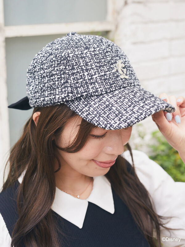 Tweed Ribbon Cap