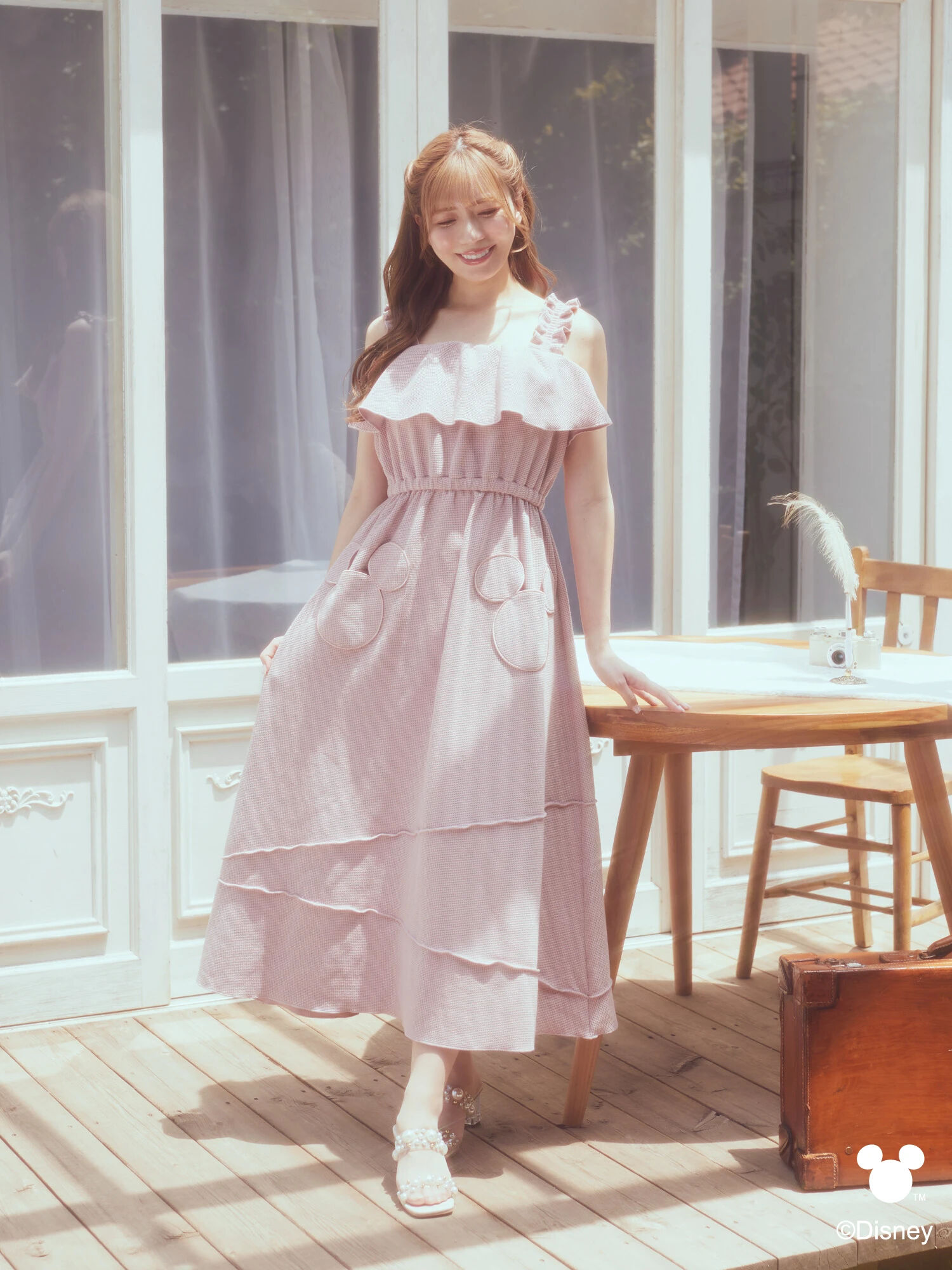 Areeam/ ミッキーワッフルワンピース