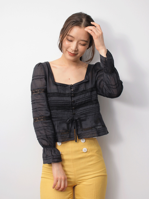 アウトレット Me Me Couture ヴィクトリアンブラウス オフホワイト ブラック ピンク ストクラセレクト ストクラセレクト のレディースシャツ ブラウス Nc91l0a0500 ファッション通販のstripe Club