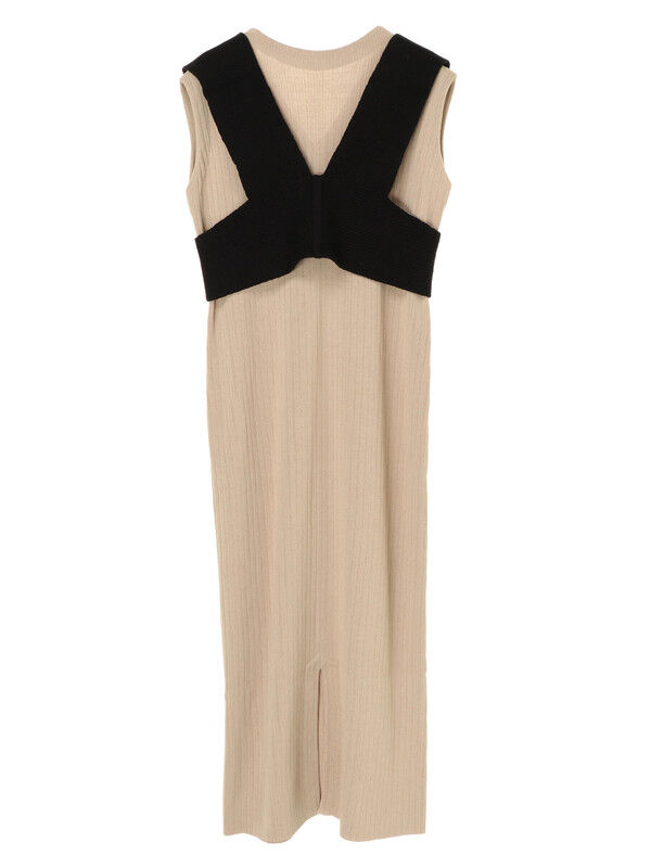 アウトレット Nine ビスチェニットドレス アイボリー ベージュ カーキ ストクラセレクト ストクラセレクト のレディースワンピース Nc93l2h00 ファッション通販のstripe Club