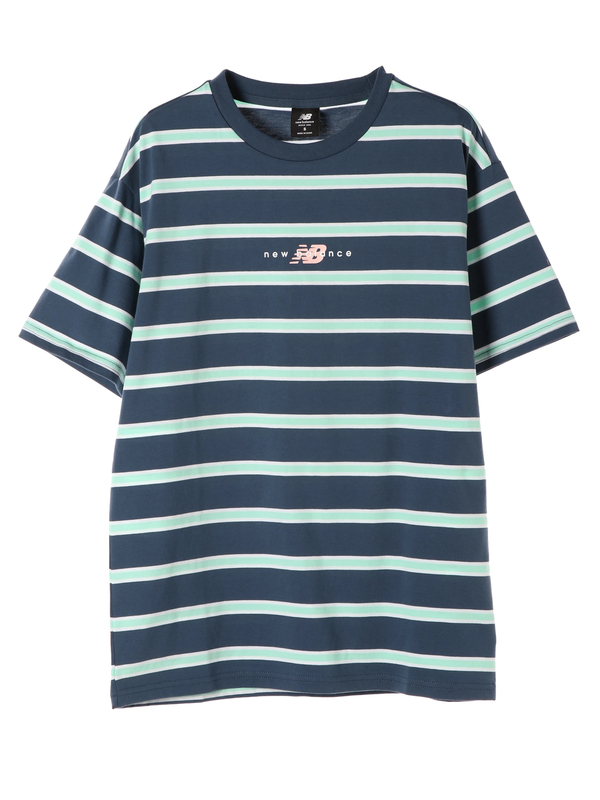 New Balance プレップストライプtシャツ ホワイト ネイビー ストクラセレクト ストクラセレクト のレディースtシャツ Nc01m0c1700 ファッション通販のstripe Club