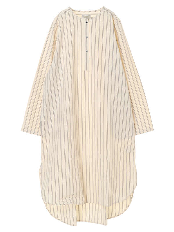 古着 Khakito 40綿 スリーピングシャツワンピース オフホワイト レッド ストライプホワイト ストクラセレクト ストクラセレクト のレディースワンピース Nc01l0h9000 ファッション通販のstripe Club