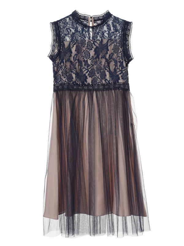 古着 Cle Des Zones チュールレースドレス ブラック サックスブルー ネイビー ストクラセレクト ストクラセレクト のレディースワンピース Nc01l1h1600 ファッション通販のstripe Club