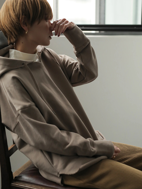 スウェットフーディー グレー ボルドー ベージュ Rem Closet レムクローゼット のレディースカットソー Ng05l1c1000 ファッション通販のstripe Club