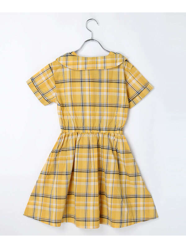 Cheer Girl ワンピース チェック柄 イエロー パープル Stripe Club Kids By Smarby ストライプクラブ キッズ バイ スマービー のキッズワンピース Ccn9073 ファッション通販のstripe Club