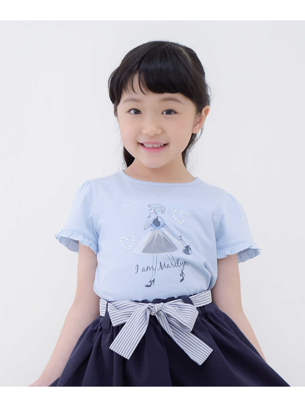 Iammarilyn 綿100 女の子プリントリボン ハート型ラインストーンtシャツ ブルー Stripe Club Kids By Smarby ストライプクラブ キッズ バイ スマービー のキッズtシャツ Ccn9026 ファッション通販のstripe Club Iammarilyn 綿100 女の子プリントリボン ハート型ラインストーンtシャツ ブルー Stripe Club Kids By Smarby ストライプクラブ キッズ バイ スマービー のキッズtシャツ Ccn9026 ファッション通販のstripe Club
