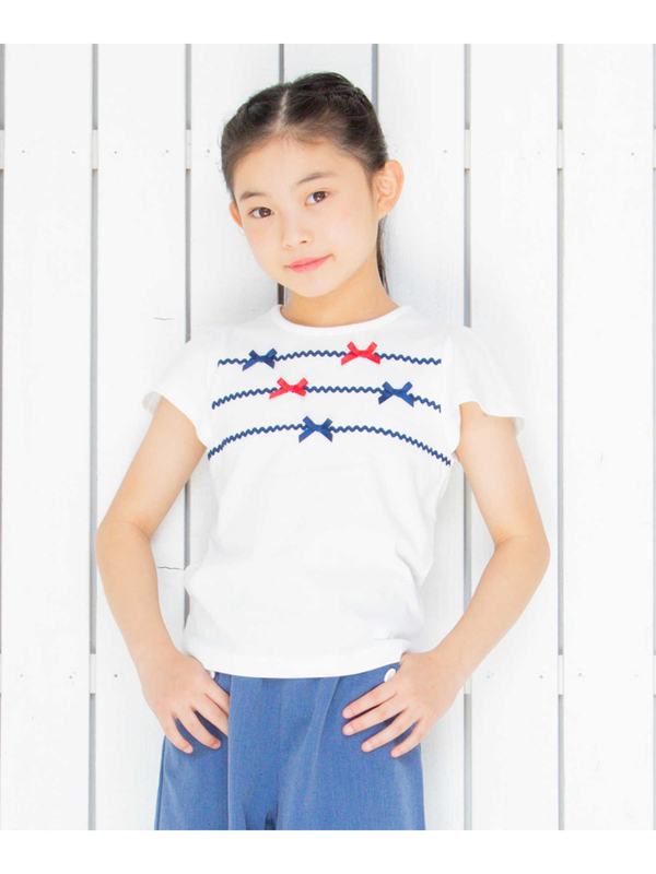 Moononnon 綿100 リボン付きトリコロールカラーtシャツ オフホワイト Stripe Club Kids By Smarby ストライプクラブ キッズ バイ スマービー のキッズtシャツ Ccn9025 ファッション通販のstripe Club Moononnon 綿100 リボン付きトリコロールカラーtシャツ オフホワイト Stripe Club Kids By Smarby ストライプクラブ キッズ バイ スマービー のキッズtシャツ Ccn9025 ファッション通販のstripe Club
