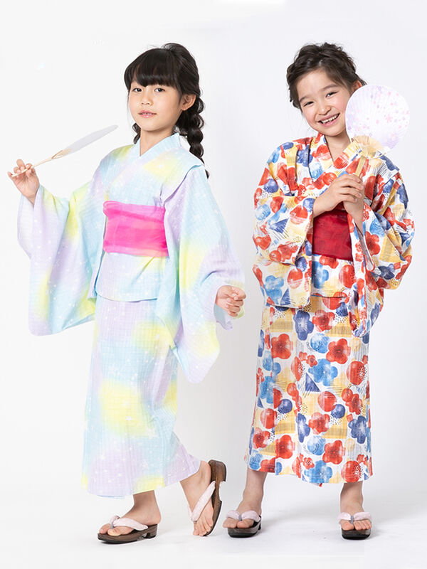 Chil2 サンドレス浴衣 帯セット ブラック ピンク レッド ベージュ ブラウン ブルー ピンクチェック ピンク系花柄 Stripe Club Kids By Smarby ストライプクラブ キッズ バイ スマービー のキッズ浴衣 Ccn9059 ファッション通販のstripe Club