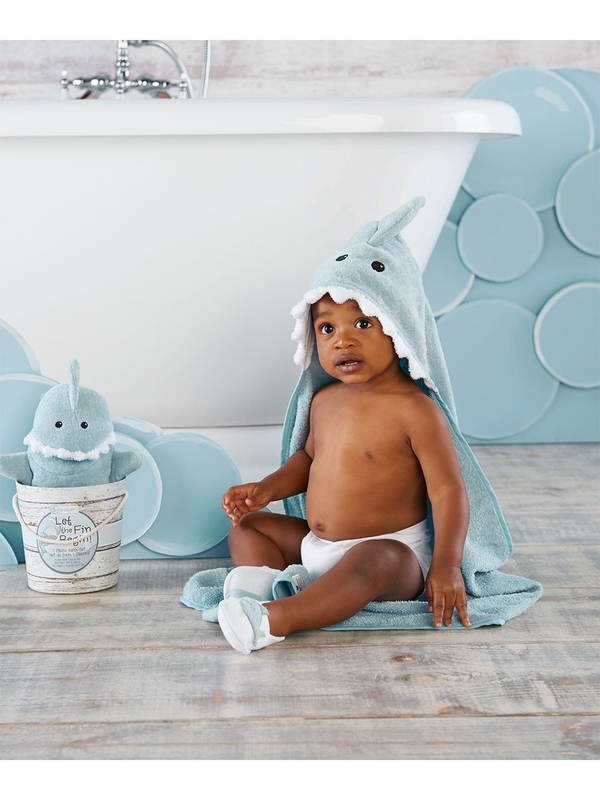 Contribute ベビーアスペン ベビーバスギフト 3点セット ブルー シャーク ブルー Stripe Club Kids By Smarby ストライプクラブ キッズ バイ スマービー のキッズその他 Con Asp4 7605 ファッション通販のstripe Club