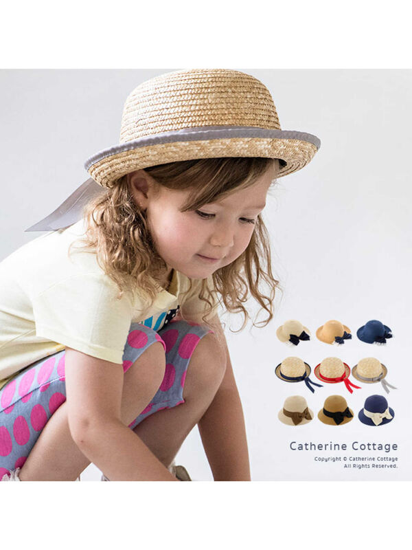 Catherinecottage 子供用麦わら帽子 ベージュ ネイビー Gry2 Nvy3 Nvy2 Beg3 Lbeg Lbeg3 Red2 Stripe Club Kids By Smarby ストライプクラブ キッズ バイ スマービー のキッズハット 帽子 Ccn9067 Rj003 ファッション通販のstripe Club