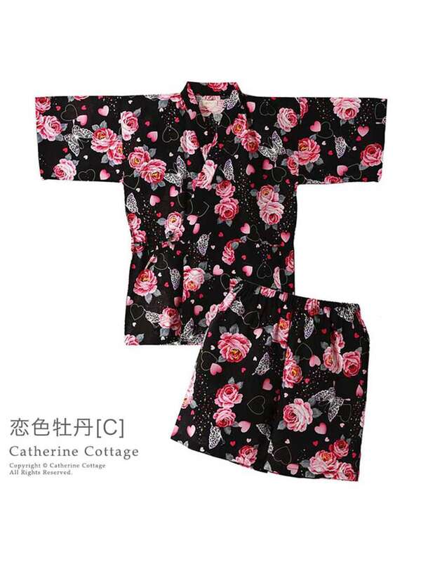 Catherinecottage 和装 女の子用コットン100 甚平 A B C H I J Stripe Club Kids By Smarby ストライプクラブ キッズ バイ スマービー のキッズ浴衣 Ccn9067 Nf002 ファッション通販のstripe Club