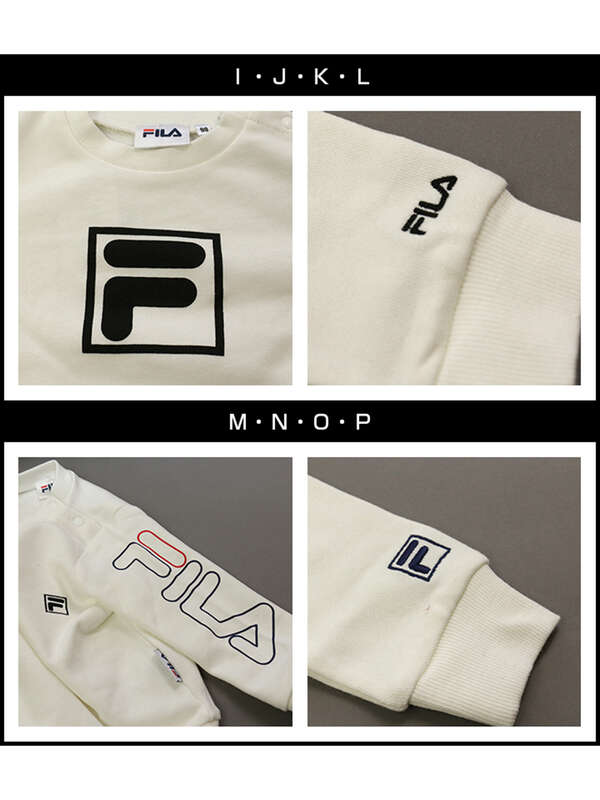 チルドレン通信 Fila フィラロゴトレーナー A B C D E F G H I J K L M N O P Stripe Club Kids By Smarby ストライプクラブ キッズ バイ スマービー のキッズカットソー ファッション通販のstripe Club