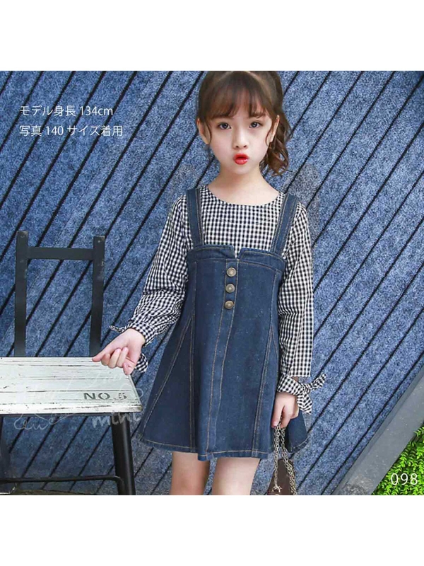 Angel Tiara Mini 子供服 女の子 デニムワンピース Kg098 インディゴ Stripe Club Kids By Smarby ストライプクラブ キッズ バイ スマービー のキッズワンピース Ccn9056 Kg ファッション通販のstripe Club