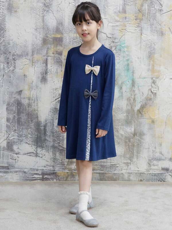 子供服bee 長袖ワンピース Sbb ブラック ピンク ベージュ テラコッタ ブラウン ネイビー ワイン パープル系その他 Stripe Club Kids By Smarby ストライプクラブ キッズ バイ スマービー のキッズワンピース Ccn9050 Sbb ファッション通販のstripe Club