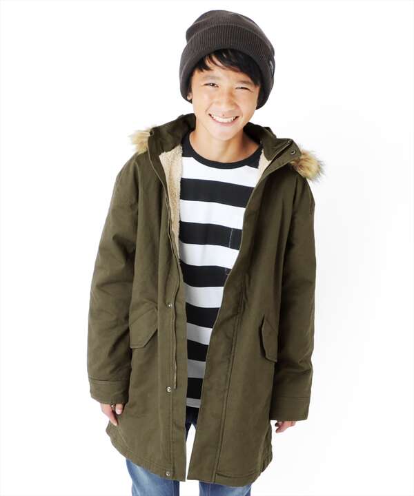 Glazos ツイル モッズコート ブラック カーキ Stripe Club Kids By Smarby ストライプクラブ キッズ バイ スマービー のキッズコート Ccn9022 ファッション通販のstripe Club