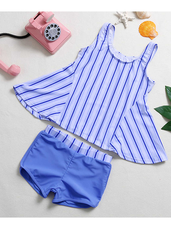 Teddyshop キッズ水着 女の子 水着 トップス パンツ 2点セット ブルー Stripe Club Kids By Smarby ストライプクラブ キッズ バイ スマービー のキッズ水着類 Ccn9080 Kids292 ファッション通販のstripe Club