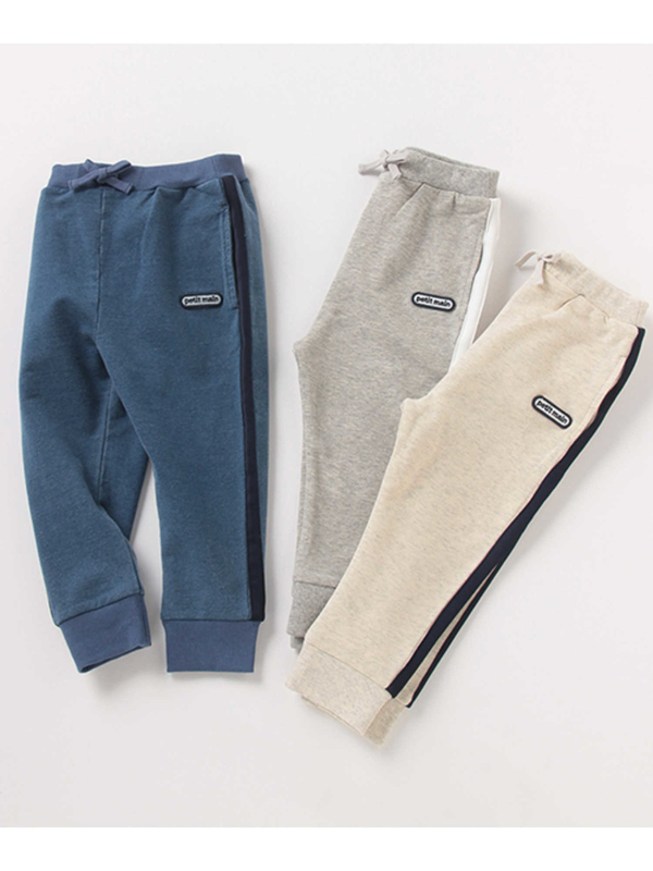 Petit Main 抗菌防臭 裏毛 サイドラインスウェットパンツ グレー ベージュ ブルー Stripe Club Kids By Smarby ストライプクラブ キッズ バイ スマービー のキッズパンツ Ccn9045 ファッション通販のstripe Club