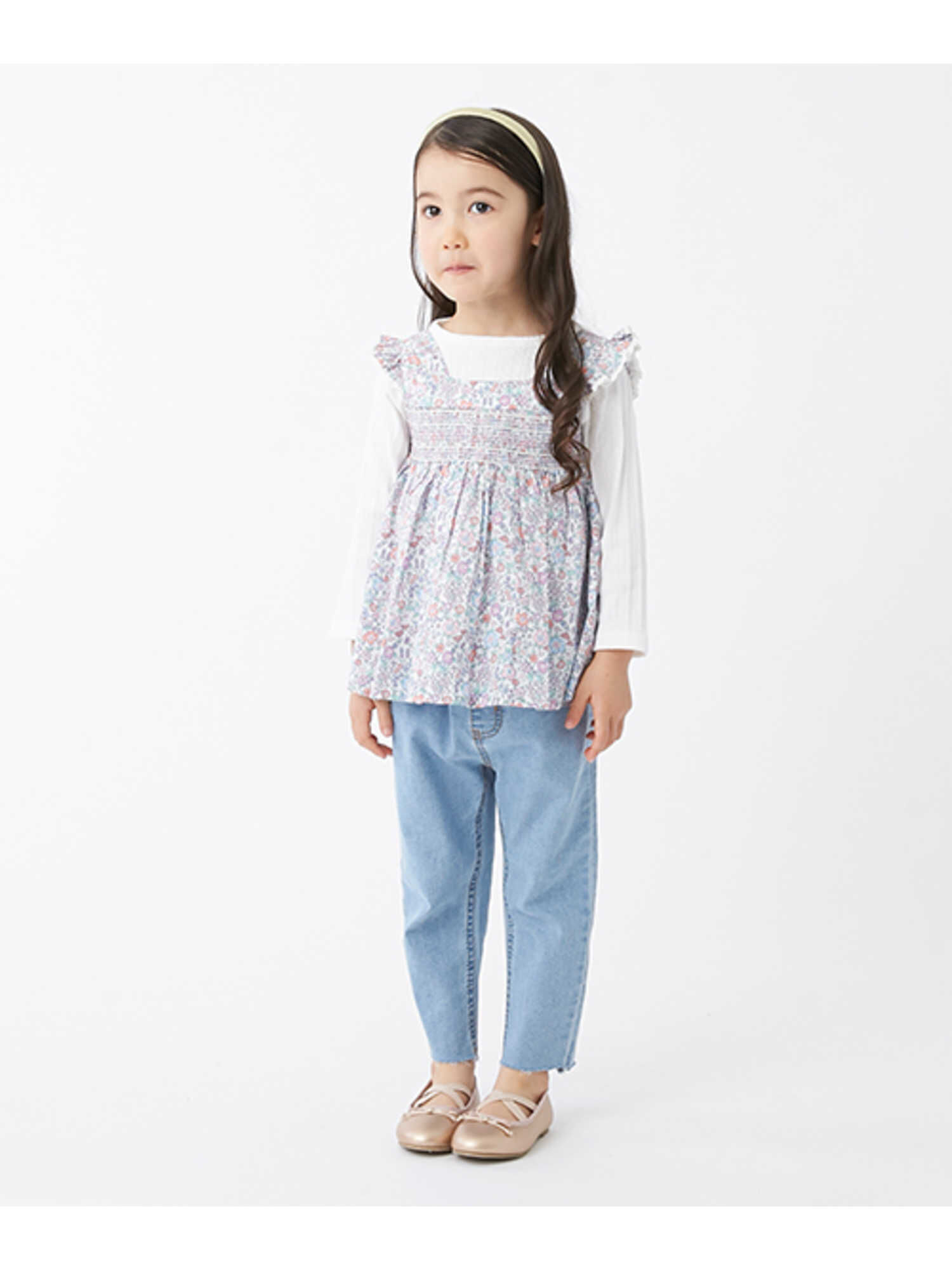 Petit Main 花柄ドッキングチュニック ピンク イエロー Stripe Club Kids By Smarby ストライプクラブ キッズ バイ スマービー のキッズチュニック Ccn9045 ファッション通販のstripe Club