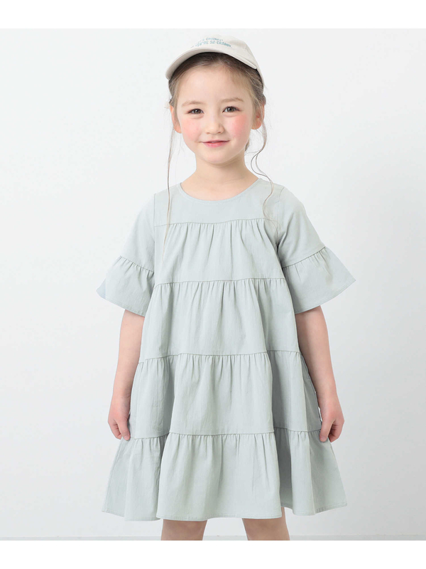 Devirock ティアード半袖ワンピース ホワイト ブラック モカ サックスブルー Dアプリコット Dベージュ Dラベンダー Dレッド Stripe Club Kids By Smarby ストライプクラブ キッズ バイ スマービー のキッズワンピース Ccn9052 Dt0347 ファッション通販の