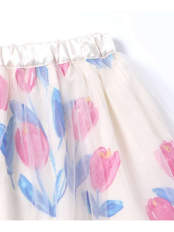 Kp ケーピー チューリップ柄チュールスカート 100 130cm ピンク イエロー Stripe Club Kids By Smarby ストライプクラブ キッズ バイ スマービー のキッズスカート Ccn9039 v0 ファッション通販のstripe Club