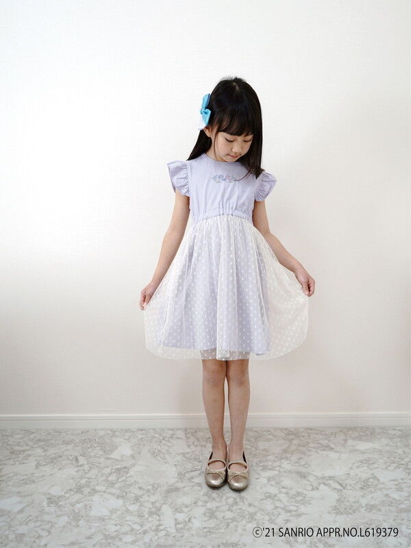Si Shu Non キキララチュールワンピース ホワイト パープル Stripe Club Kids By Smarby ストライプクラブ キッズ バイ スマービー のキッズワンピース Ccn9078 27293714 ファッション通販のstripe Club