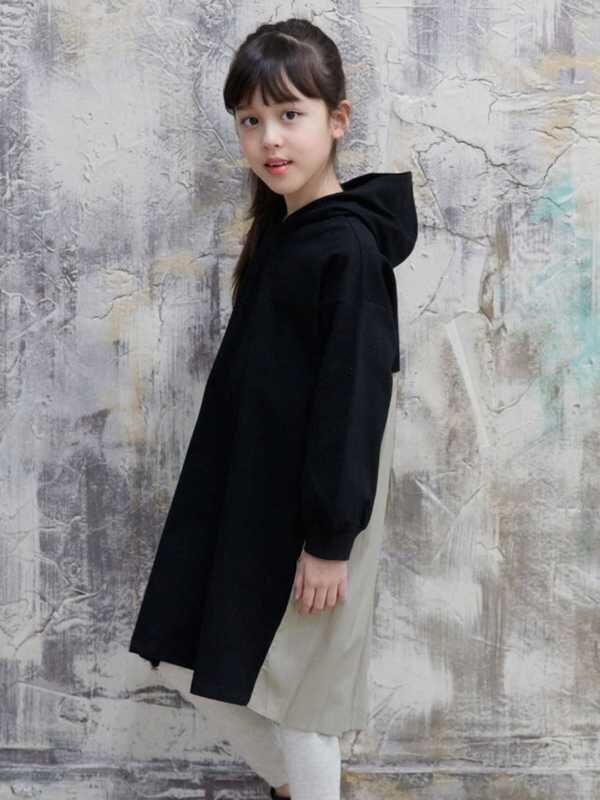 Bee Des Bee フード付きワンピース Sbb アイボリー 杢グレー ブラック ライトカーキ ネイビー ローズ チャコール ブルー系その他 パープル系その他 ミルクティー Stripe Club Kids By Smarby ストライプクラブ キッズ バイ スマービー のキッズワンピース