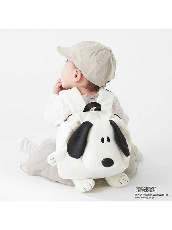 Petit Main Peanutsコラボ スヌーピーぬいぐるみリュック ブラック ベージュ Stripe Club Kids By Smarby ストライプクラブ キッズ バイ スマービー のキッズバッグ ポーチ Ccn9045 ファッション通販のstripe Club