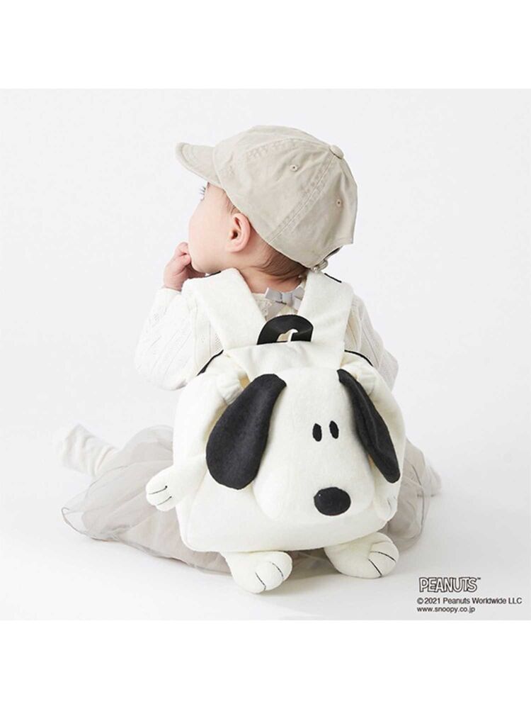 Petit Main Peanutsコラボ スヌーピーぬいぐるみリュック ブラック ベージュ Stripe Club Kids By Smarby ストライプクラブ キッズ バイ スマービー のキッズバッグ ポーチ Ccn9045 ファッション通販のstripe Club