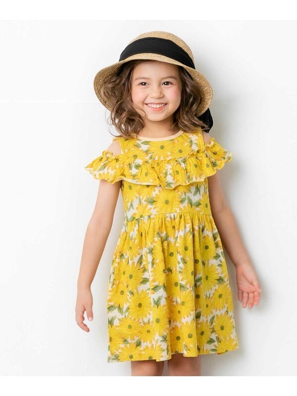 La Poche Biscuit オフショルダーワンピース ピンク イエロー ブルー Stripe Club Kids By Smarby ストライプクラブ キッズ バイ スマービー のキッズワンピース Ccn9016 Lp21es028 ファッション通販のstripe Club