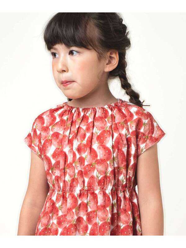 La Poche Biscuit いちご柄リバーシブルワンピース レッド イエロー Stripe Club Kids By Smarby ストライプクラブ キッズ バイ スマービー のキッズワンピース Ccn9016 Lp21ms017 ファッション通販のstripe Club