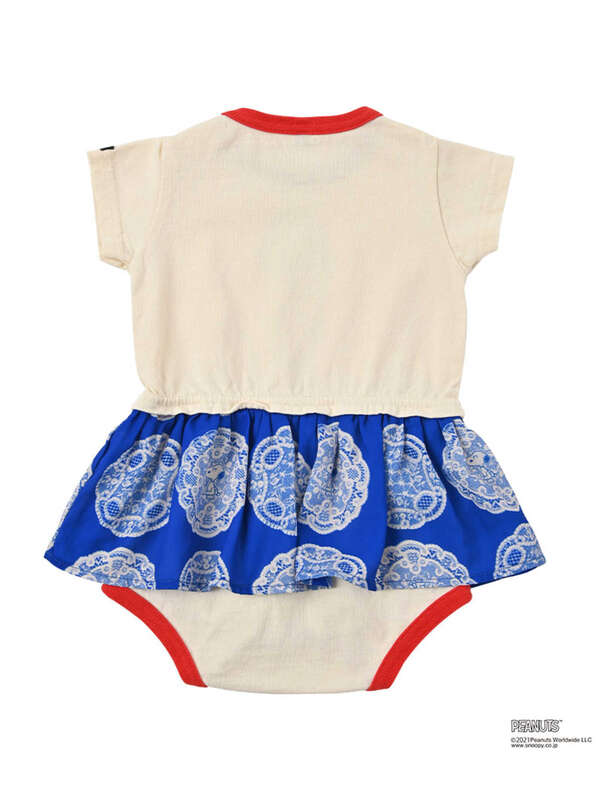 Markey S Peanuts スヌーピー オンナノコロンパース オフホワイト Stripe Club Kids By Smarby ストライプクラブ キッズ バイ スマービー のキッズオールインワン Ccn90 B 6602 ファッション通販のstripe Club