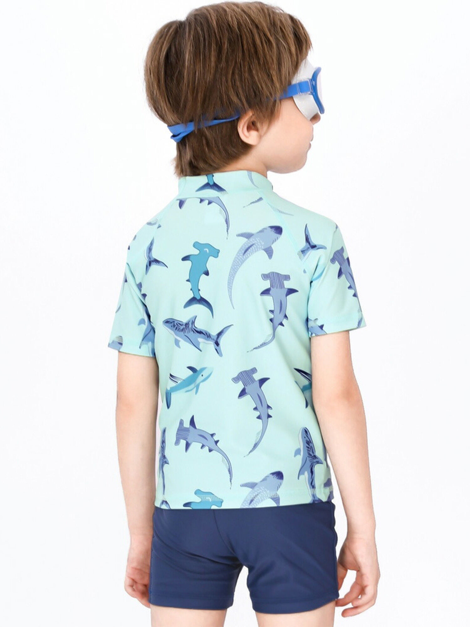 Teddyshop かっこいいサメ柄キッズ水着 男の子セパレートキャップ付3点セット 80 130cm ミント Stripe Club Kids By Smarby ストライプクラブ キッズ バイ スマービー のキッズ水着類 Ccn9080 Kids387 ファッション通販のstripe Club