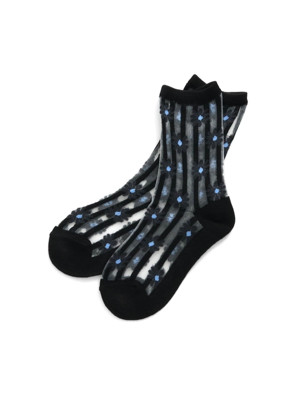 Breeze Boys Uni 女児シースルーソックス 秋 ブラック イエロー Stripe Club Kids By Smarby ストライプクラブ キッズ バイ スマービー のキッズタイツ 靴下 Ccn9007 J ファッション通販のstripe Club