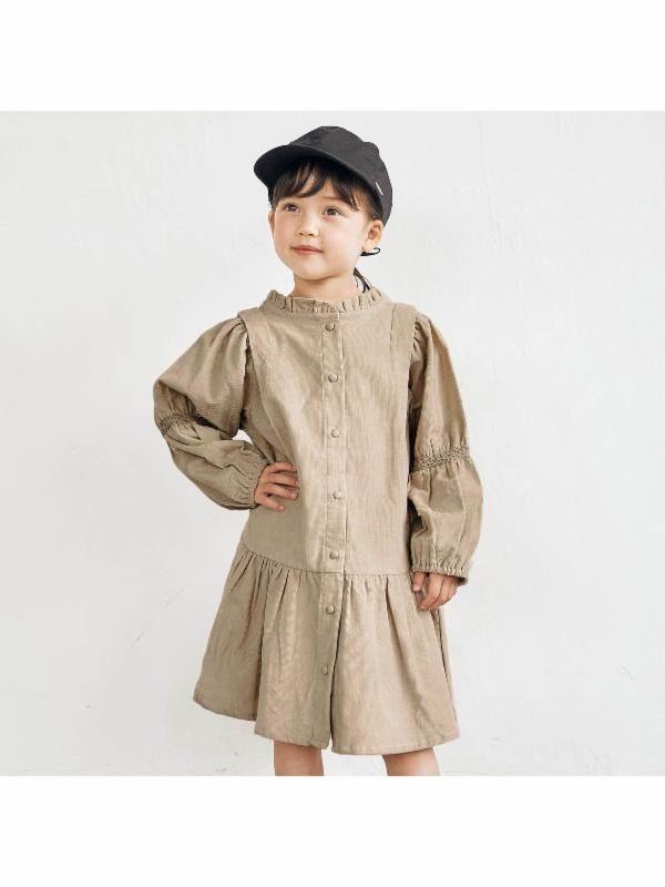 Apres Les Cours コーデュロイワンピース ベージュ ブラウン パープル ミントグリーン サーモンピンク Stripe Club Kids By Smarby ストライプクラブ キッズ バイ スマービー のキッズワンピース Ccn9018 V ファッション通販の Stripe Club