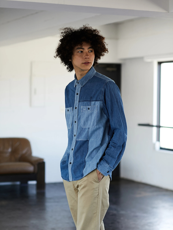 アウトレット リメイクデニムシャツ インディゴ Craft Standard Boutique クラフト スタンダード ブティック のメンズシャツ ブラウス Pa93m0a0440 ファッション通販のstripe Club
