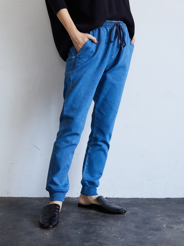 アウトレット 裾ゴムイージーパンツ インディゴ ライトインディゴ Craft Standard Boutique クラフト スタンダード ブティック のレディースパンツ Pa93l0f2240 ファッション通販のstripe Club