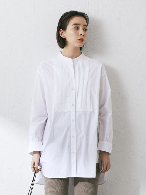 PIN TUCK SHIRT/ピンタックシャツチュニック