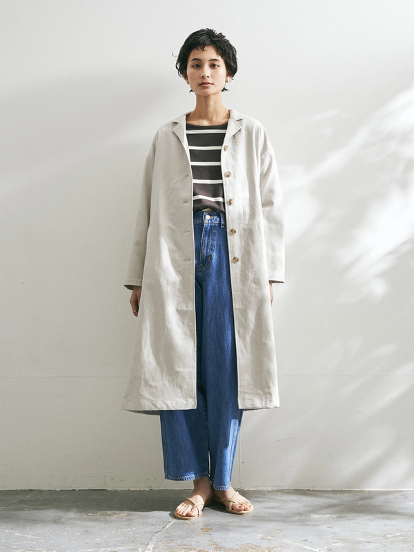 アウトレット ドロップショルダーチェスターコート ブラック ベージュ Craft Standard Boutique クラフト スタンダード ブティック のレディースコート Pa01l0z00 ファッション通販のstripe Club