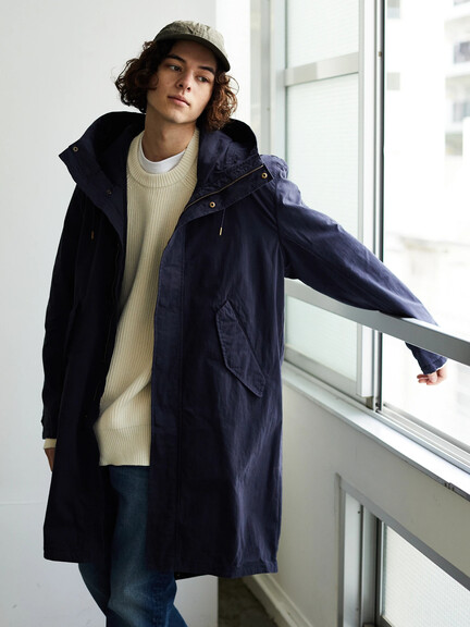 アウトレット フード付きモッズコート ライトグレー カーキ ネイビー Craft Standard Boutique クラフト スタンダード ブティック のメンズコート Pa01m0z00 ファッション通販のstripe Club