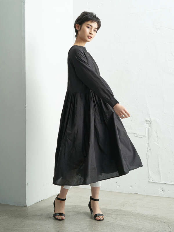 アウトレット フロントピンタックワンピース アイボリー ブラック モカ ネイビー Craft Standard Boutique クラフト スタンダード ブティック のレディースワンピース Pp01l0h0400 ファッション通販のstripe Club