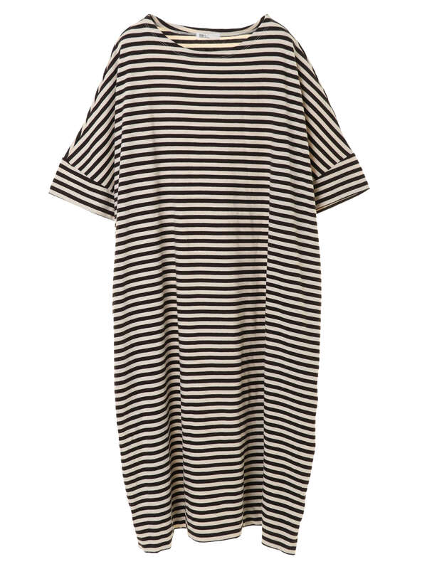 アウトレット Bigカット半袖ワンピース オフホワイト ブラック ライトカーキ ブルー ボーダー ボーダーネイビー Craft Standard Boutique クラフト スタンダード ブティック のレディースワンピース Pa02l1h00 ファッション通販のstripe Club