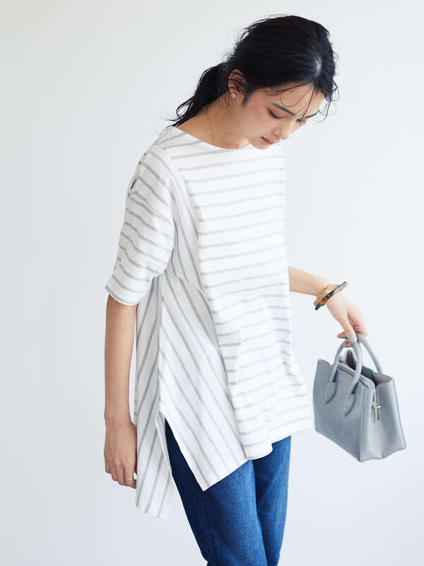 アウトレット 変形カットボーダーチュニック グレー ブラック カーキ ネイビー Craft Standard Boutique クラフト スタンダード ブティック のレディースカットソー Pa02l1g0100 ファッション通販のstripe Club アウトレット 変形カットボーダーチュニック グレー ブラック カーキ ネイビー Craft Standard Boutique クラフト スタンダード ブティック のレディースカットソー Pa02l1g0100 ファッション通販のstripe Club